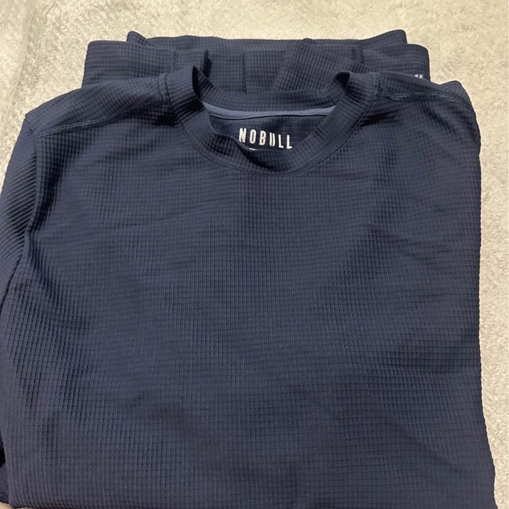 NOBULL Deep Blue Textured Crewneck